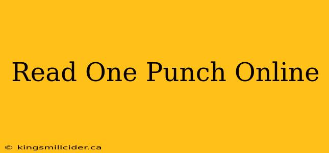 Read One Punch Online