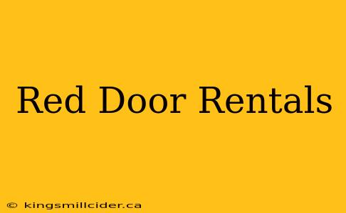 Red Door Rentals