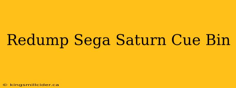 Redump Sega Saturn Cue Bin