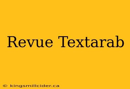 Revue Textarab