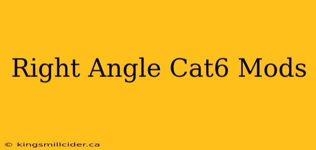 Right Angle Cat6 Mods