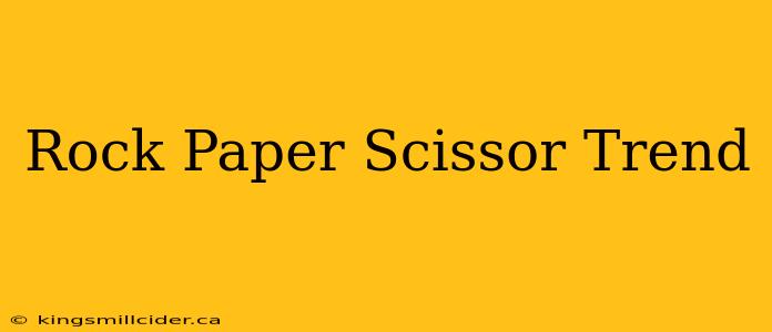 Rock Paper Scissor Trend