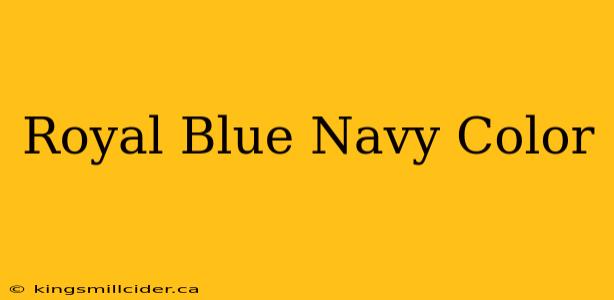 Royal Blue Navy Color