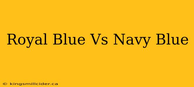 Royal Blue Vs Navy Blue