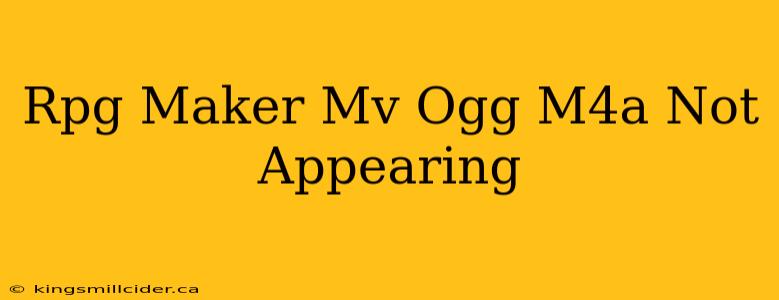 Rpg Maker Mv Ogg M4a Not Appearing