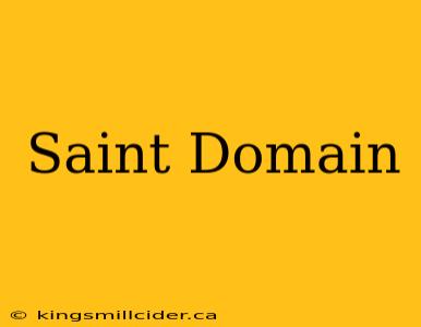 Saint Domain