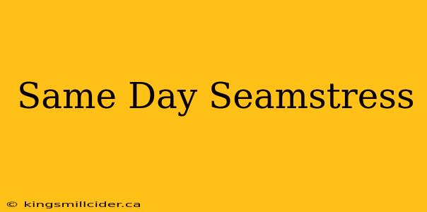 Same Day Seamstress