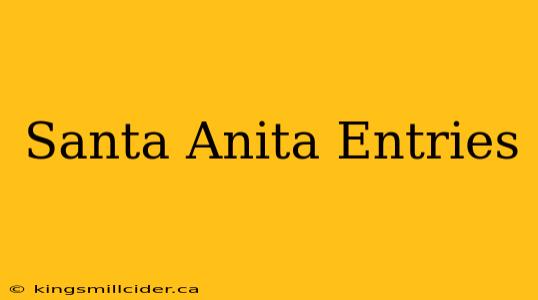 Santa Anita Entries