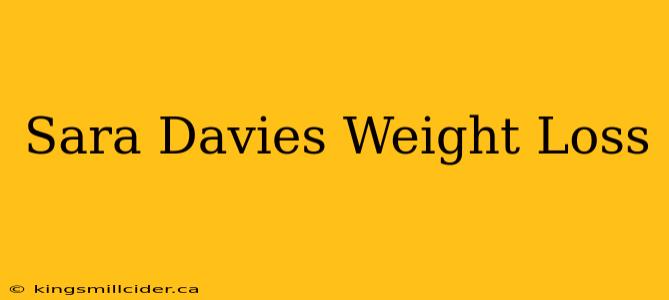 Sara Davies Weight Loss