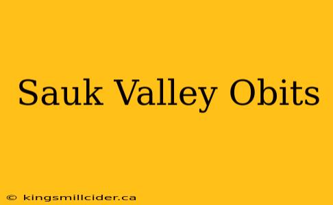 Sauk Valley Obits