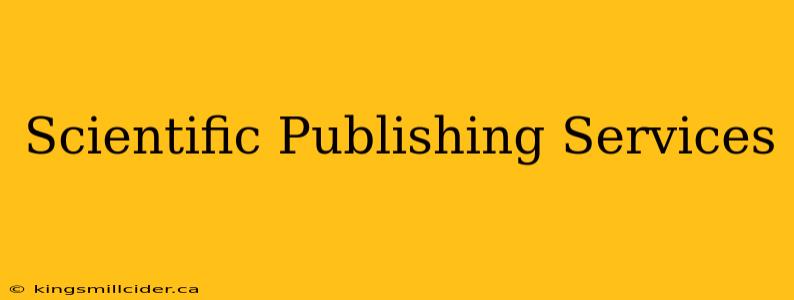 Scientific Publishing Services