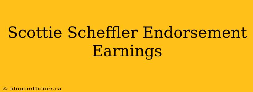 Scottie Scheffler Endorsement Earnings