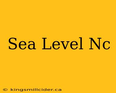 Sea Level Nc