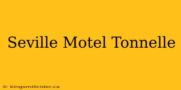 Seville Motel Tonnelle