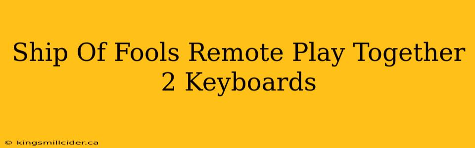 Ship Of Fools Remote Play Together 2 Keyboards