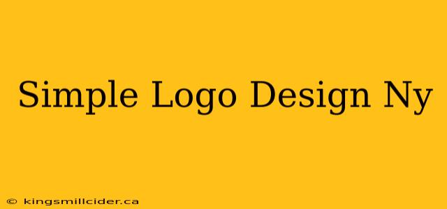 Simple Logo Design Ny