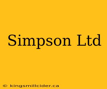 Simpson Ltd