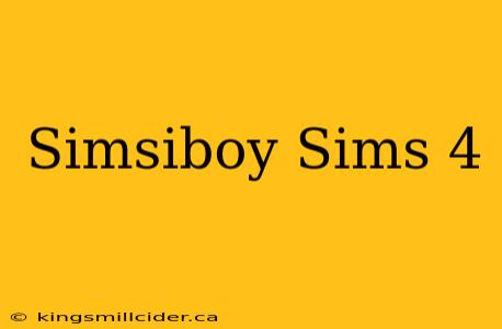 Simsiboy Sims 4