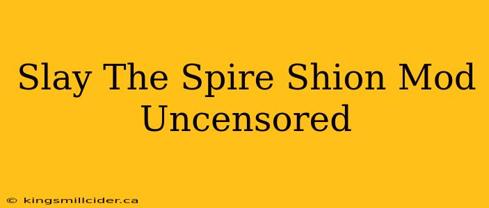 Slay The Spire Shion Mod Uncensored