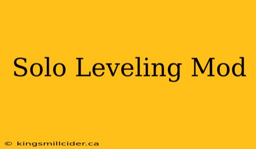 Solo Leveling Mod