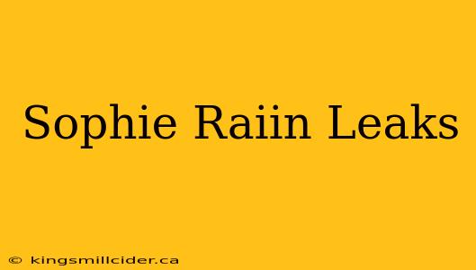 Sophie Raiin Leaks