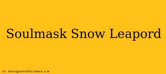 Soulmask Snow Leapord