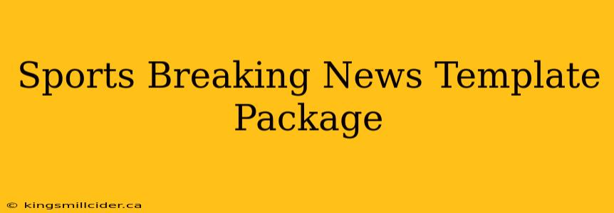 Sports Breaking News Template Package