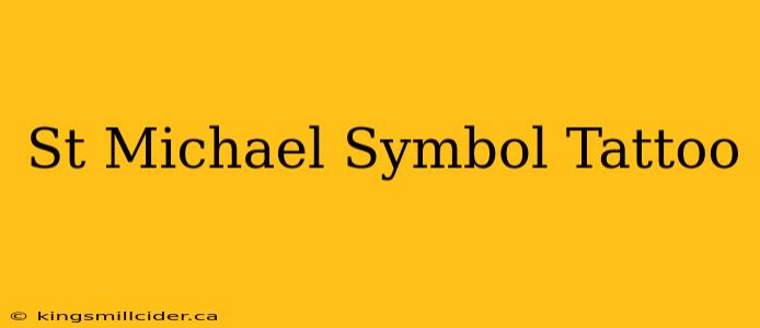 St Michael Symbol Tattoo