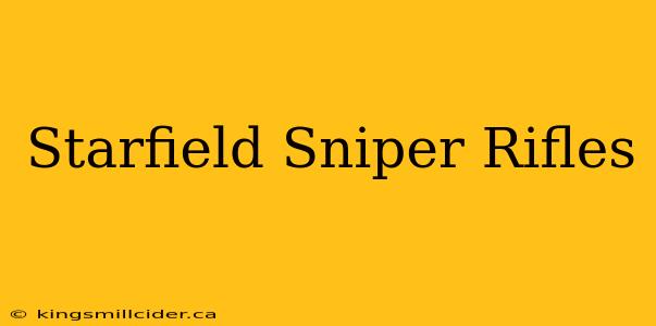 Starfield Sniper Rifles