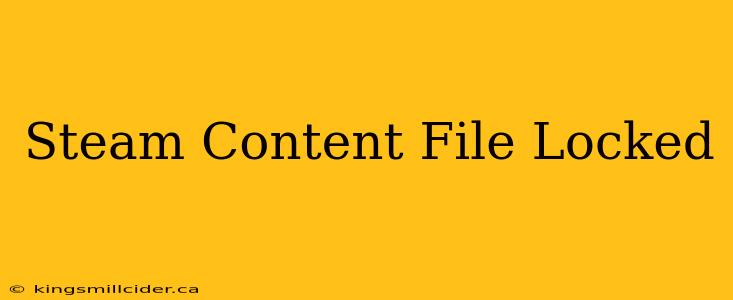 Steam Content File Locked