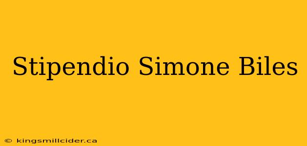 Stipendio Simone Biles