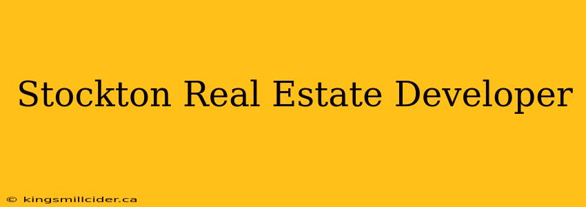 Stockton Real Estate Developer