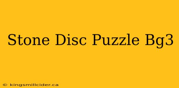 Stone Disc Puzzle Bg3