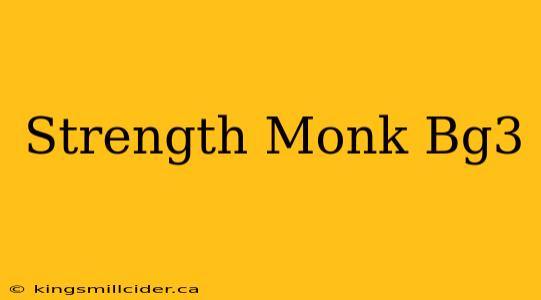 Strength Monk Bg3