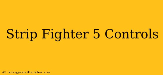 Strip Fighter 5 Controls