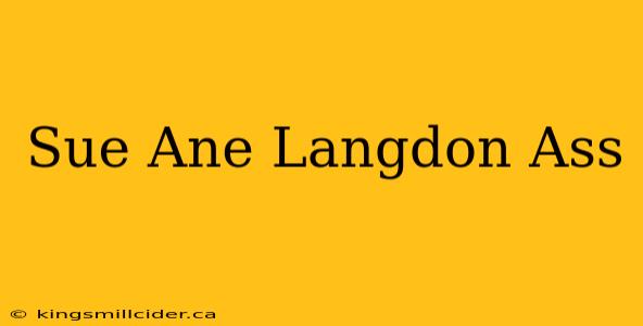 Sue Ane Langdon Ass