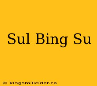 Sul Bing Su