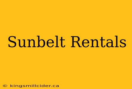 Sunbelt Rentals