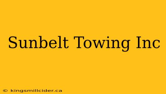 Sunbelt Towing Inc