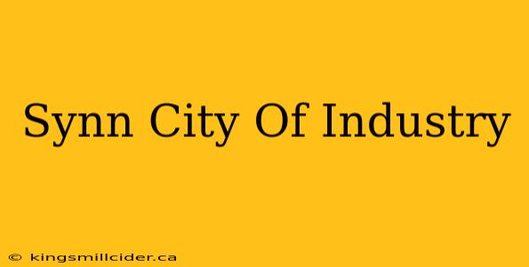 Synn City Of Industry