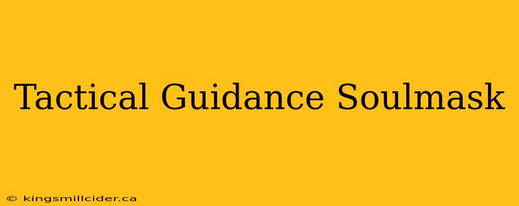 Tactical Guidance Soulmask