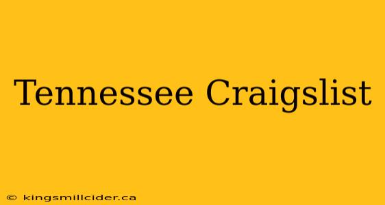 Tennessee Craigslist