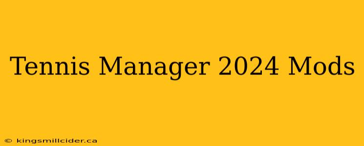 Tennis Manager 2024 Mods