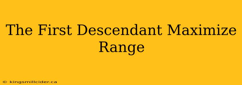 The First Descendant Maximize Range