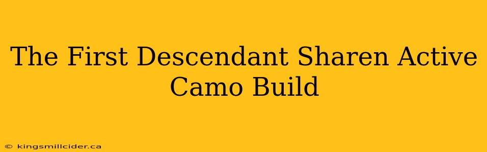 The First Descendant Sharen Active Camo Build