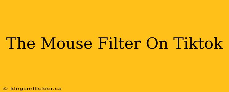 The Mouse Filter On Tiktok
