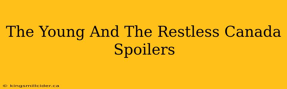 The Young And The Restless Canada Spoilers