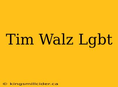 Tim Walz Lgbt