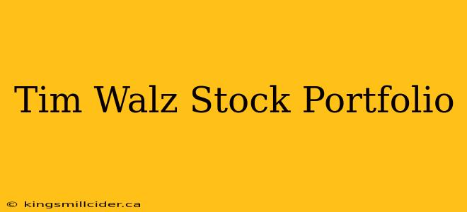 Tim Walz Stock Portfolio