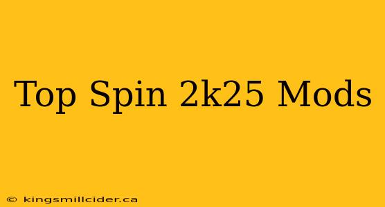 Top Spin 2k25 Mods